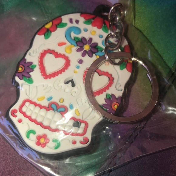 Sugar skull key ring - Picture 3 of 5